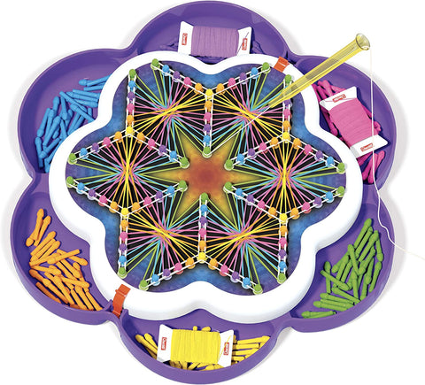 Quercetti -Quercetti-2850 String Art Mandala Play Creative, Multicolor, 2850